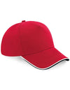 Beechfield- Lippis Authentic 5 Panel Piped Peak (B25c)
