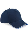 Beechfield- Lippis Authentic 5 Panel Piped Peak (B25c)