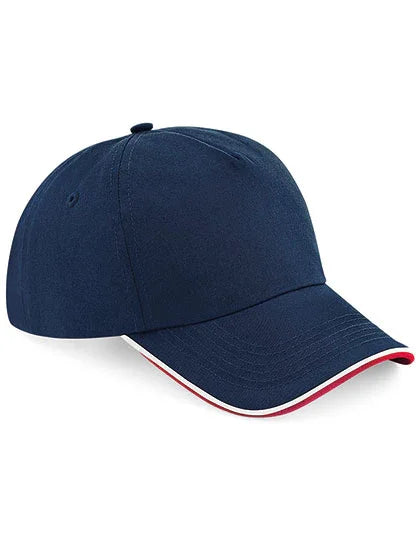 Beechfield- Lippis Authentic 5 Panel Piped Peak (B25c)