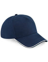 Beechfield- Lippis Authentic 5 Panel Piped Peak (B25c)