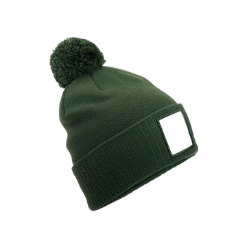 Beechfield - Appliqué Patch Pom Beanie (CB338R)