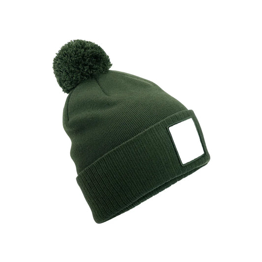 Beechfield - Appliqué Patch Pom Beanie (CB338R)