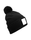 Beechfield Appliqué Patch Pom Beanie -CB338R