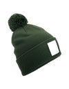 Beechfield Appliqué Patch Pom Beanie -CB338R