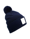 Beechfield Appliqué Patch Pom Beanie -CB338R