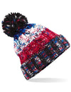Beechfield- Corkscrew Pom Pom Beanie -B486