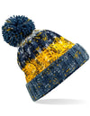 Beechfield- Corkscrew Pom Pom Beanie -B486