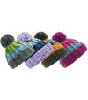 Beechfield- Corkscrew Pom Pom Beanie -B486