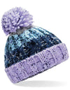 Beechfield- Corkscrew Pom Pom Beanie -B486