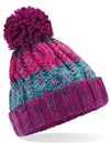 Beechfield- Corkscrew Pom Pom Beanie -B486