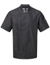 Premier Workwear Chef´s Zip-Close Short Sleeve Jacket  -- PW906