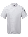 Premier Workwear Chef´s Zip-Close Short Sleeve Jacket  -- PW906