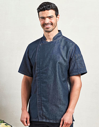 Premier Workwear Chef´s Zip-Close Short Sleeve Jacket  -- PW906