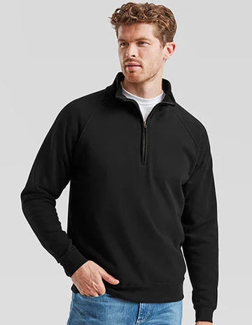 Fruit of the Loom Classic Zip Neck Sweat-F382N
