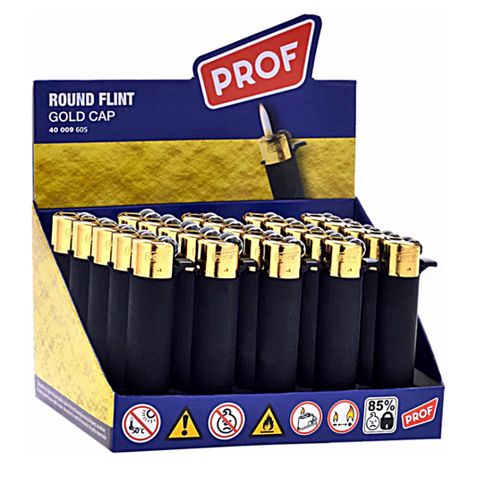 PROF- Clipper -Kulta ja Musta sytkäri (40009582) -25 kpl