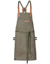 Exner Bib Apron Canvas With Decorative Label --28514