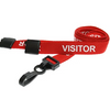 1OO KPL- VISITOR vierailijakaulanauha 15 mm turvalukolla (06-1108)