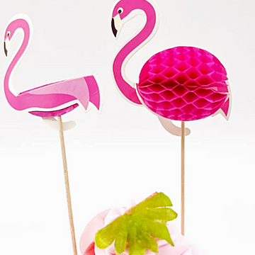 Flamingo Luonnonbambuiset Cocktail-tikut 100 kpl (B089DBVDLX)