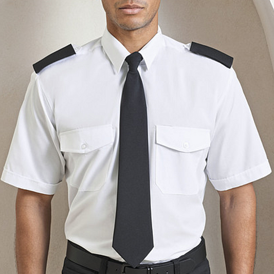 Premier Workwear - Pilot Lyhythihainen Kauluspaita (PW212)