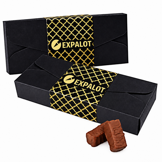 100 KPL Belgialainen nougat-lahjarasia omalla painatuksella (18-00-0613)