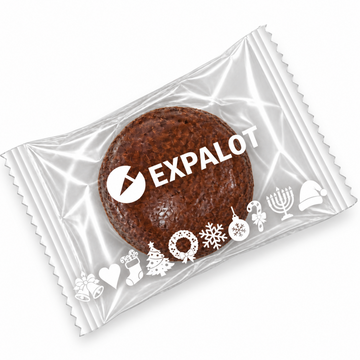 (0,55€/kpl) Tricolor-suklaapiparkakku omalla painatuksella (0399)