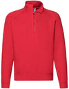 Fruit of the Loom Premium Zip Neck Raglan Sweat-F382