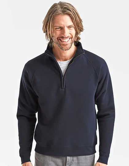 Fruit of the Loom Premium Zip Neck Raglan Sweat-F382
