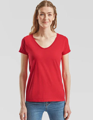 Fruit of the Loom Ladies´ Iconic 150 V Neck T-F274