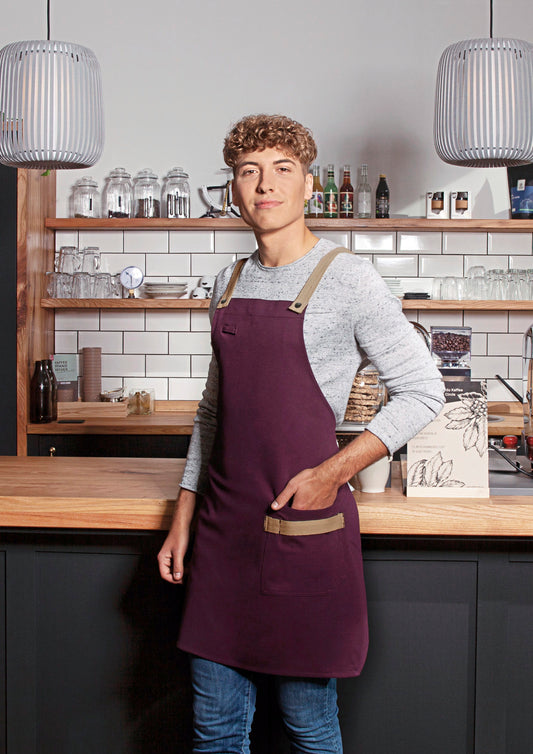 Karlowsky Bib Apron Urban-Look With Cross Straps And Pocket   KY119