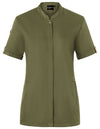 Karlowsky Ladies Chefs Jacket Green-Generation Short Sleeve    --KY135
