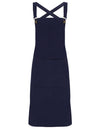 Premier Workwear Cross Back Barista Bib Apron  --PW129