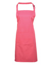 Premier Workwear Colours Collection Bib Apron With Pocket  --PW154