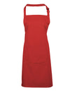 Premier Workwear Colours Collection Bib Apron With Pocket  --PW154