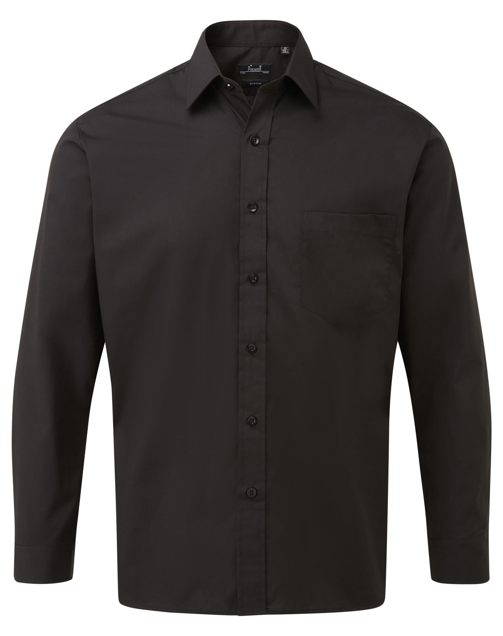 Premier Workwear Men´s Poplin Long Sleeve Shirt