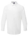 Premier Workwear Men’s Long Sleeve ‘Recyclight’ Poplin Shirt