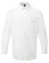 Premier Workwear Men’s Long Sleeve ‘Recyclight’ Poplin Shirt