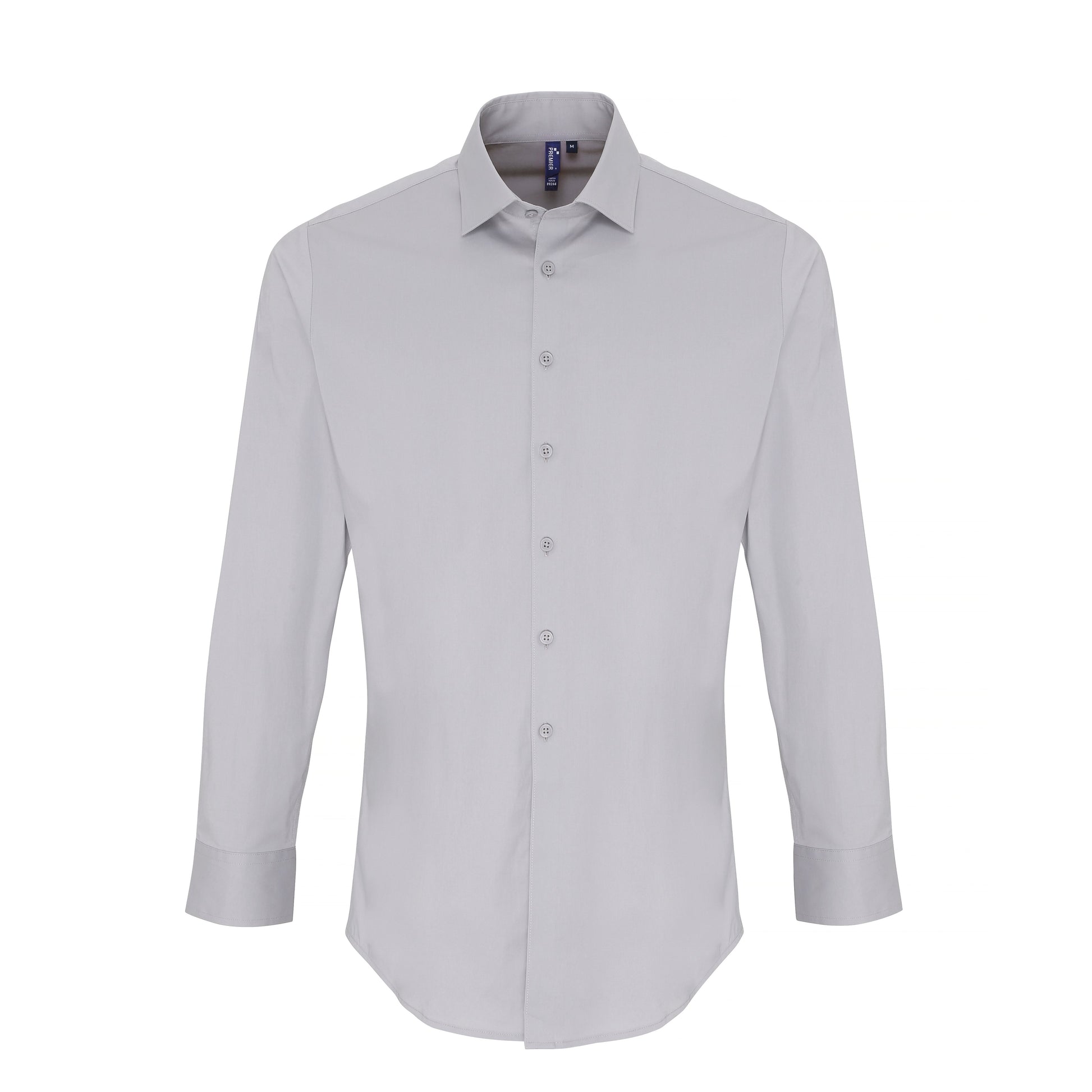 Premier Workwear Men´s Stretch Fit Poplin Long Sleeve Cotton Shirt