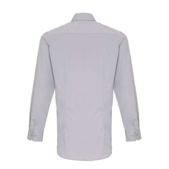 Premier Workwear Men´s Stretch Fit Poplin Long Sleeve Cotton Shirt