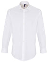 Premier Workwear Men´s Stretch Fit Poplin Long Sleeve Cotton Shirt