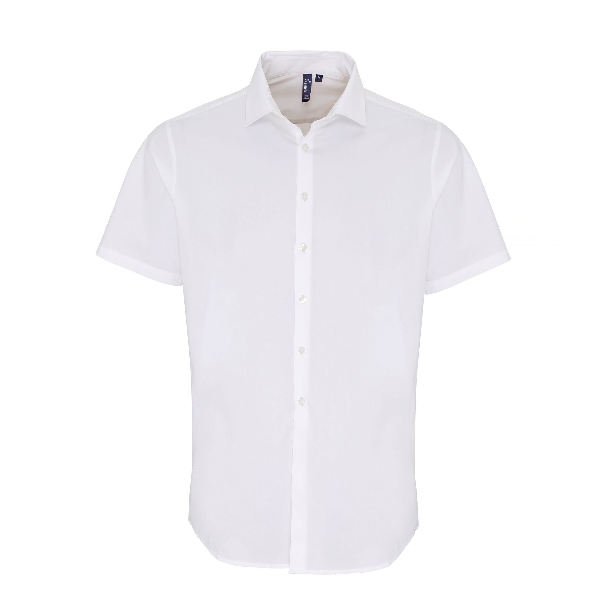 Premier Workwear Men´s Stretch Fit Poplin Short Sleeve Cotton Shirt