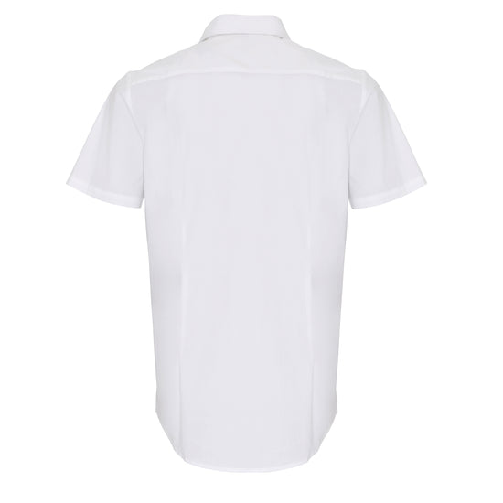 Premier Workwear Men´s Stretch Fit Poplin Short Sleeve Cotton Shirt