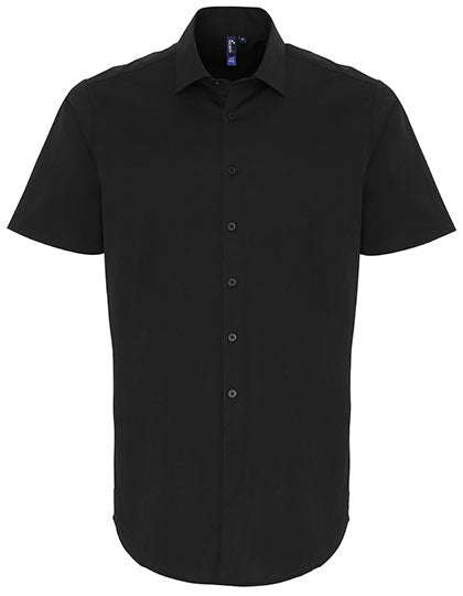 Premier Workwear Men´s Stretch Fit Poplin Short Sleeve Cotton Shirt