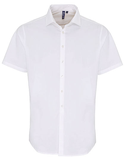 Premier Workwear Men´s Stretch Fit Poplin Short Sleeve Cotton Shirt