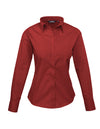 Premier Workwear Women´s Poplin Long Sleeve Blouse  --PW300