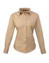 Premier Workwear Women´s Poplin Long Sleeve Blouse  --PW300
