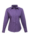 Premier Workwear Women´s Poplin Long Sleeve Blouse  --PW300