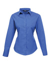 Premier Workwear Women´s Poplin Long Sleeve Blouse  --PW300