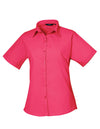 Premier Workwear Women´s Poplin Short Sleeve Blouse  --PW302