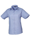 Premier Workwear Women´s Poplin Short Sleeve Blouse  --PW302