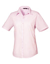 Premier Workwear Women´s Poplin Short Sleeve Blouse  --PW302